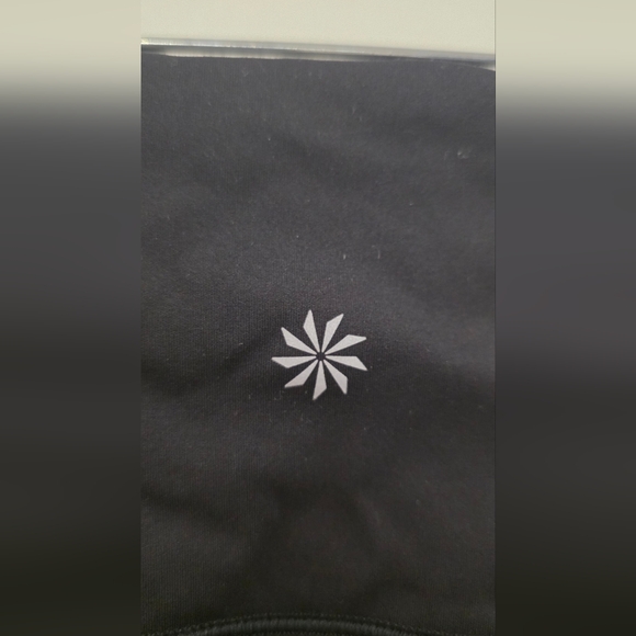 Athleta Rainier Tight XS Black Reflective Running Leggings Zip Pocket - Picture 4 of 10